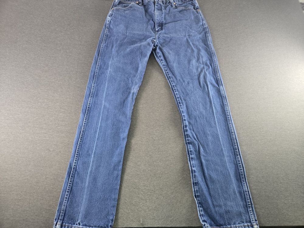 Wrangler Jeans Mens 38x36 Blue Medium Wash Straight Leg Regular Fit Denim Pants